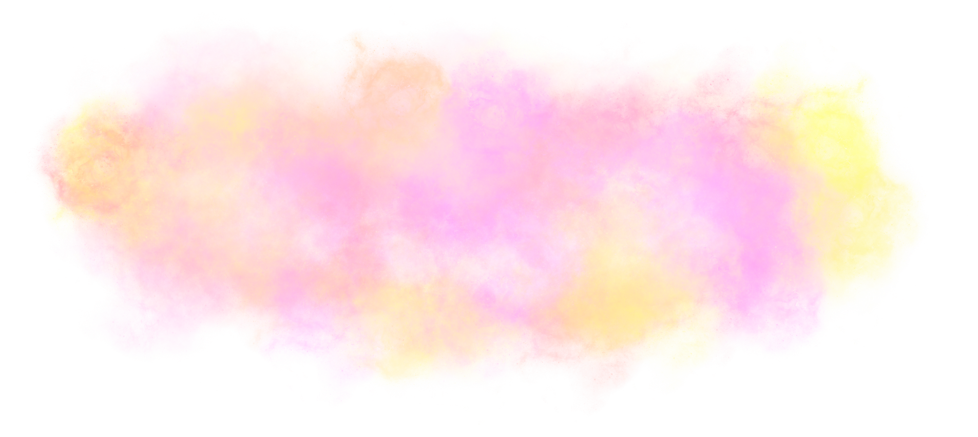 Yellow Pink Glitter Fog